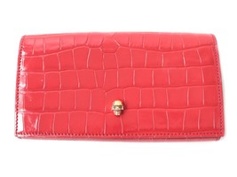 Alexander Mcqueen Skull Bi-Fold Wallet Women Red One Size - $478.80