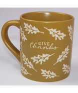 Threshold Fall Autumn Leaves Give Thanks Coffee Mug Tea Cup Beautiful Fa... - $11.60