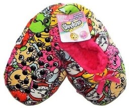 Shopkins Fuzzy Babba Slipper Socks Size M/L Pink 1 Pair Gripper Bottoms NEW - $11.17