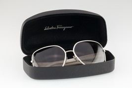 Salvatore Ferragamo White Frames Gray Gradient Sunglasses SF150S w/ Case - £93.96 GBP