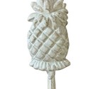 CBK Off White Pineapple Cast Iron Kitchen Bathroom Wall Coat Towel Hook - £10.03 GBP