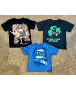 STAR WARS BOYS TODDLER THREE T SHIRTS *Size XS,4,4T* Bundle Lot GUC - $12.86