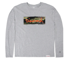 Diamond Supply Co. Men&#39;s Special Forces  Long Sleeve Military Gray T-Shirt - £18.92 GBP