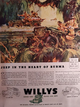 1942 Saturday Evening Post Ad WWII Sun Never Sets on Willys JEEP COKE Coca Cola - $10.80