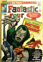 FANTASTIC FOUR ANNUAL# 2 Summer 1964 (7.0 FN/VF)Origin Doctor Doom Kirby... - £1,522.45 GBP