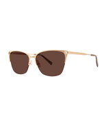 Vera Wang Aisha Sunglasses Sun Glasses Gold Authentic New 55mm Women - €184,07 EUR