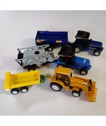 TONKA Farm Equipment 6pc Mixed Lot Harvesting Tractors, Trailers - $522.82 MXN