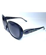 NEW JUDITH LEIBER Inscribed Rhinestone Blue Purple Sunglasses + Case JL1643 - $125.99