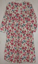Excellent Womens Floral Print Flannel Nightgown Size S - £18.70 GBP