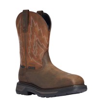 Ariat men&#39;s big rig waterproof composite toe work boot Dark Brown - $172.00
