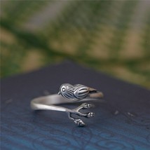 Bird Open Sterling silver Ring for Women Gift Thai Animal Ring Cute Nature - £14.80 GBP