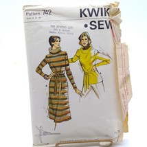 Vintage Sewing PATTERN Sew Knit n Stretch 742, Kwik Sew 1970s Ladies Pul... - $18.39