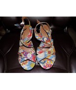 The Hush Puppies Renown Quarter Strap Floral Wedge Size 9M Women&#39;s EUC - €32,74 EUR