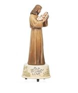 Jesus Loves Me Musical 8.75&quot; Figurine, New #RM-021 - $1,095.83 MXN