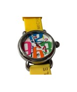 Michele CSX Carousel Stainless Steel Watch Yellow Rubber Orig Band MW03T... - €311,70 EUR