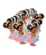 Rainbow Princess Cut-Outs, African American Birthday Decor For Royal Bab... - $29.99