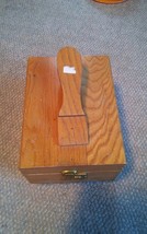 Vintage Griffin Shinemaster Wood Shoe Shine Box Caddy Lockable No Key - £32.04 GBP