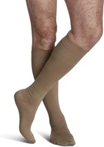 Sigvaris Midtown Style Microfiber Long Knee Highs 30-40 Tan-Khaki Medium - £39.87 GBP