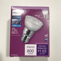 PHILIPS 75-Watt (8.5w) Indoor PAR20 Dimmable Daylight LED Flood Light T20 - $11.87