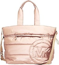 Michael Kors Rae Quilted Nylon Rose Gold Extra Large Tote 35F1G5RT7M $398 FS 1 - £123.32 GBP