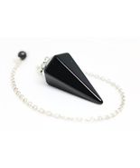 OBSIDIAN CRYSTAL HAUNTED DOLL PENDULUM! DARK ENTITY COMMUNICATION! BLACK... - $19.99