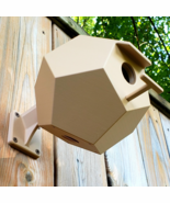 Modern Geometric Birdhouse. Dodecahedron Shape Polygonal Bird Nest. - $58.27 CAD