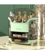 Makeup Organizer Transparent Jewelry Cosmetic Storage Box Dustproof Cont... - $1,675.77 MXN