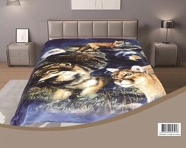 Animal Kingdom Blue Color Number One Plush Blanket Softy And Warm King Size - £50.61 GBP