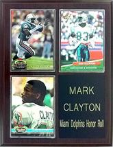Frames, Plaques and More Mark Clayton Miami Dolphins 3-Card 7x9 Plaque - $19.55