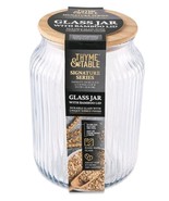 Thyme &amp; Table ~ 116 Ounce ~ Ribbed Glass Jar ~ Canister w/Lid ~ 6.3 in x... - $84.47 CAD
