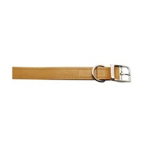 Heritage Leather Sewn/half Lined Collar Tan 30cm/12 Sz 1  - £11.58 GBP