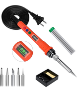 Soldering Iron Kit 120W LED Digital 110V Welding Tools Smart Temperature... - £20.29 GBP