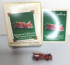 2005 Hallmark American LaFrance 700 Series Pumper Firetruck Miniature Ornament - £10.37 GBP