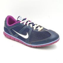 Nike Women Running Shoes Oceania NM Size US 8 Navy Blue Purple 443937 - £15.06 GBP