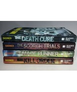 Lot of 4 Maze Runner Series Books Prequel and #1-3 Scorch Trials Death C... - £15.88 GBP