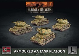 Armoured AA Tank Platoon German Late Flames of War - £53.53 GBP