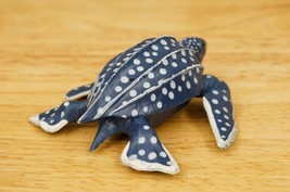 Hawaii Souvenir Blue Leatherback Hard Rubber Sea Turtle Animal Action Figure - £7.78 GBP