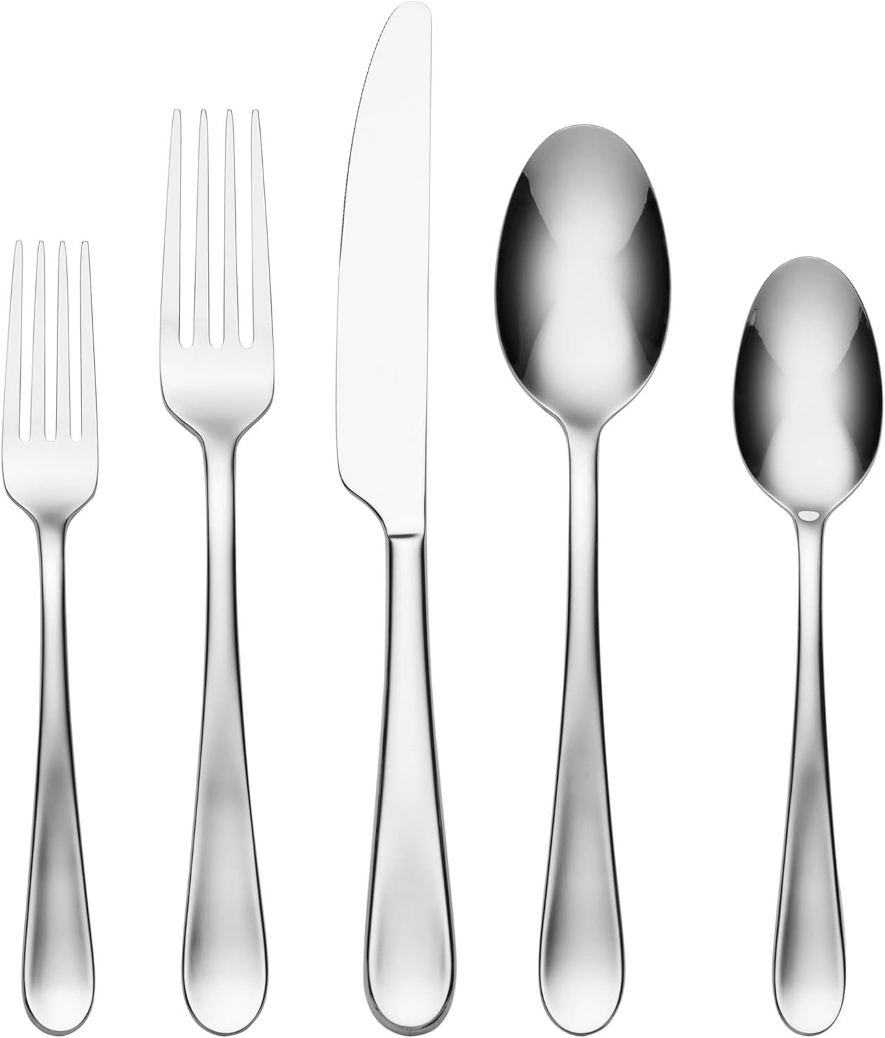 Oneida Grant Piece Everyday Flatware Set, 20 Count, Metallic - $41.93
