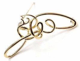 Authentic! Vintage Tiffany &amp; Co Paloma Picasso 18k Yellow Gold Dove Brooch 1983 - £1,309.34 GBP