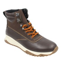 Alfani Men Alpine Hiker Combat Boots Reggie Size US 10.5M Tan Brown Leather - £23.68 GBP