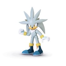 Sonic The Hedgehog Modern Silver 2.5&quot; Action Figure Sega - £11.02 GBP
