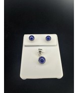 925 Sterling Silver Lapis Earring Pendant Set - €42,53 EUR