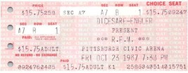 Vintage R.E.M. Ticket Stub Octobre 23 1987 Pittsburgh Pennsylvania - £36.74 GBP