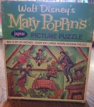 1964 Jaymar Walt Disney Mary Poppins Tea Party BIG puzzle 15 x 20 #5016 - $25.00