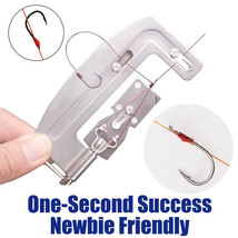 Semi Automatic Fishing Hooks Line Tier Machine Portable Stainless Steel | Silver - $6.99