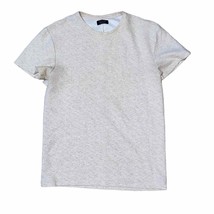 Zara Man Textured Crewneck Short Sleeve T-shirt Beige medium chest 21&quot; l... - £14.97 GBP