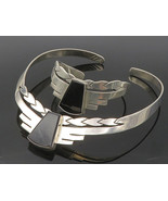 MEXICO 925 Sterling Silver - Vintage Black Onyx Necklace &amp; Bracelet Set ... - $463.03 CAD