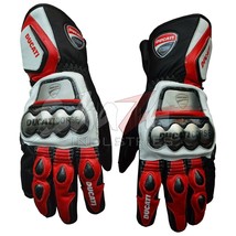 DUCATI Motorbike Biker Racing Ducati Leather Gloves In All Sizes Men&#39;s - £54.81 GBP+