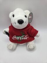 Coca-Cola Coke Polar Bear W Coke Bottle Sweater W Deer  Plush Animals 5” - $5.17