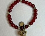 Lisa Hoffman Beauty Fine Fragrance Jewelry  Bracelet Red Beads, Pre-Owned - $22.44